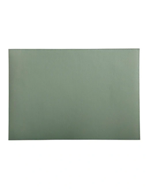 Maxwell & Williams Table Accents Leather Look Cowhide Placemat 43x30cm Sage -Homeware Haven Shop