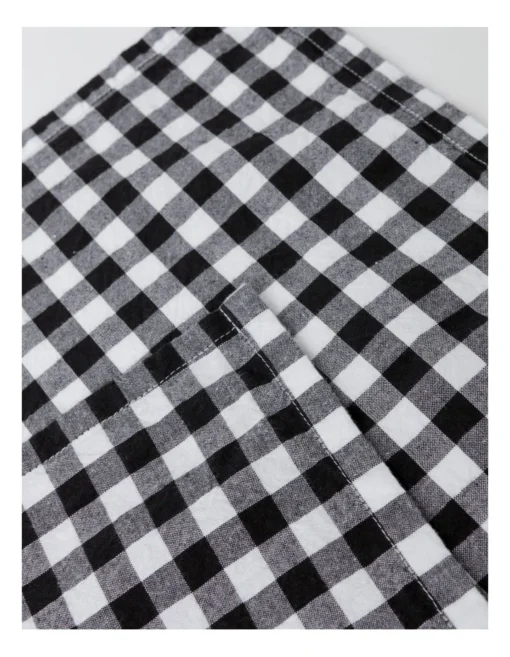 Heritage Gingham Napkin Set Of 4 In Black -Homeware Haven Shop