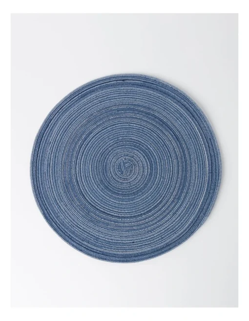 Denim Look Marle Placemat 4pk In Blue -Homeware Haven Shop