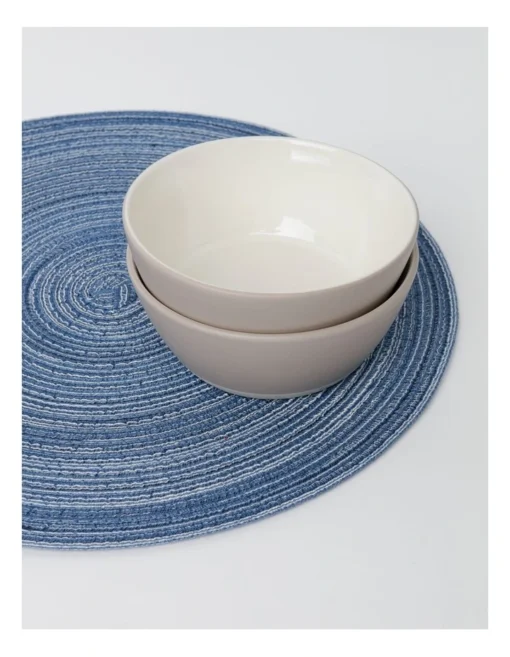 Denim Look Marle Placemat 4pk In Blue -Homeware Haven Shop