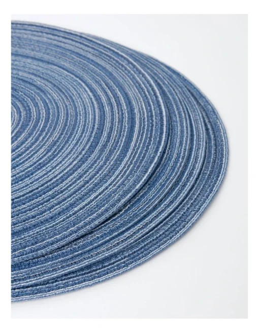 Denim Look Marle Placemat 4pk In Blue -Homeware Haven Shop