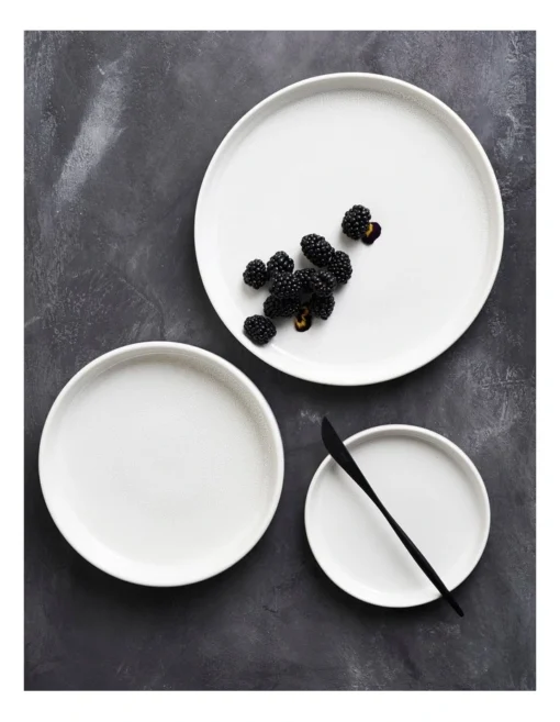 Form 12 Piece Dinner Set Of 4 X Dinner Plate, 4 X Side Plate 4 X Bowls Snow -Homeware Haven Shop
