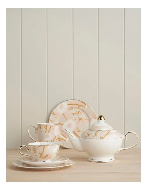 Robert Gordon X Louise Jones High Tea Set Of 4 Side Plates 19.5cm Alice Blush -Homeware Haven Shop