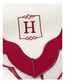 Heritage Florence Scalloped Edge Tablecloth In Red And White -Homeware Haven Shop 866999170 4 720x928