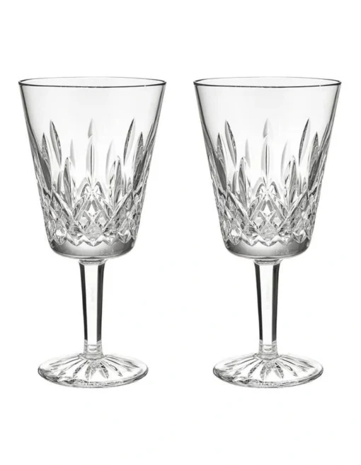 Waterford Mastercraft Lismore 1952 Medium Wine Glasses Set Of 2 -Homeware Haven Shop