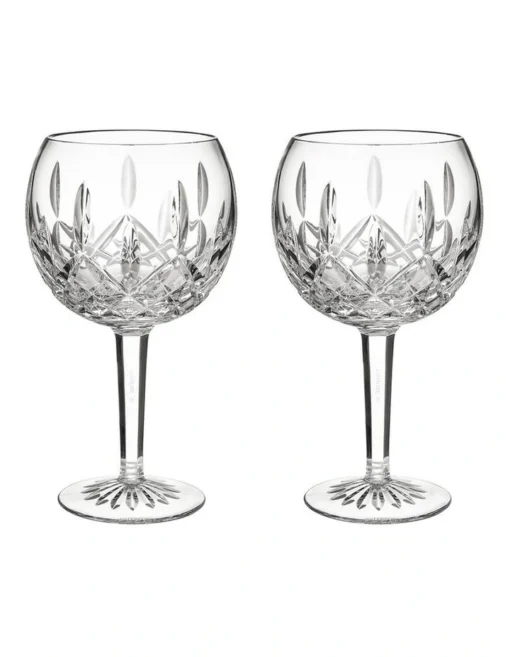 Waterford Mastercraft Lismore 1952 Small Balloon Glasses Set Of 2 -Homeware Haven Shop