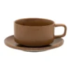 Claro Tea Cup & Saucer 230ml/14cm Rust -Homeware Haven Shop 881929810 1 720x928