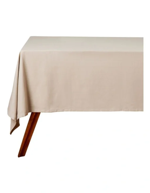 Maxwell & Williams Cotton Classics Rectangular Tablecloth 230x150cm Pebble -Homeware Haven Shop
