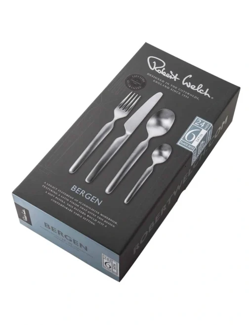 Bergen Cutlery Set 24pc Silver -Homeware Haven Shop