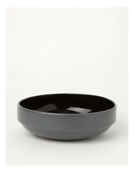 Halo Serving Bowl In Black -Homeware Haven Shop