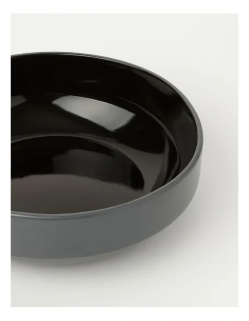 Halo Serving Bowl In Black -Homeware Haven Shop