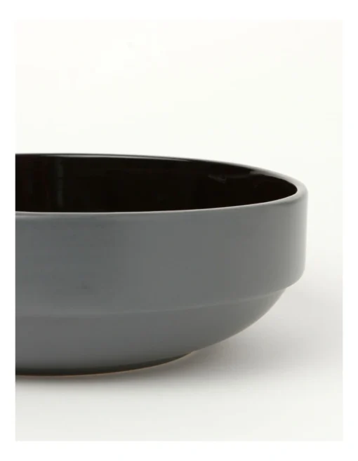 Halo Serving Bowl In Black -Homeware Haven Shop