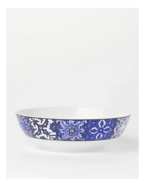 Heritage Mosaic Tile Deep Bowl In Blue -Homeware Haven Shop
