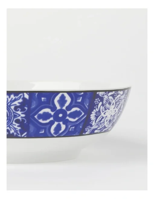 Heritage Mosaic Tile Deep Bowl In Blue -Homeware Haven Shop