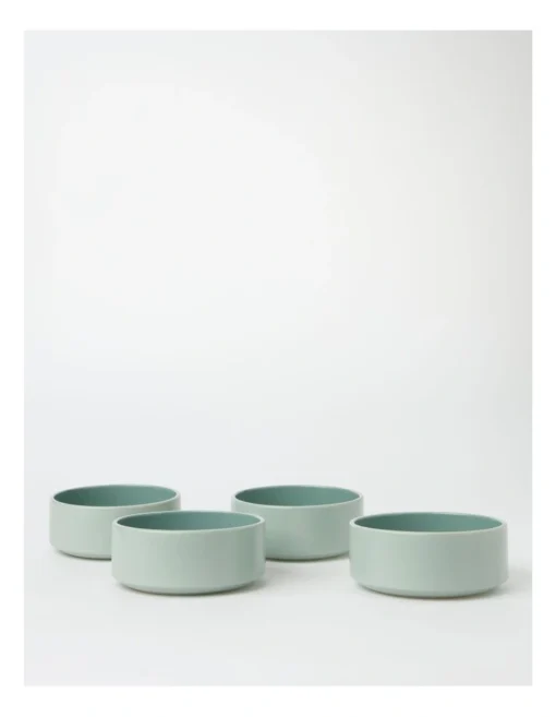 Halo 4pc Bowl Set In Wasabi -Homeware Haven Shop