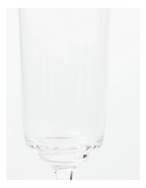 Staggered Champagne Glass Set Of 4 -Homeware Haven Shop