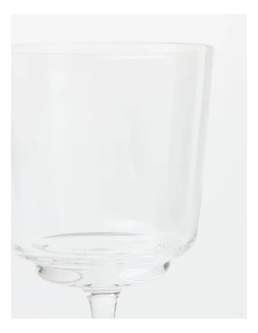 Staggered White Wine Glass Set Of 4 -Homeware Haven Shop
