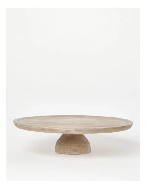 Nordic White Washed Cake Stand -Homeware Haven Shop