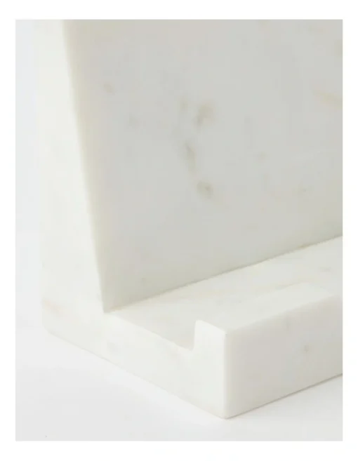 Heritage Marble Recipe Book Holder In White -Homeware Haven Shop