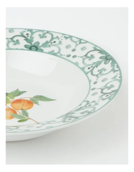 Heritage Valencia Oranges Serving Bowl In Green -Homeware Haven Shop