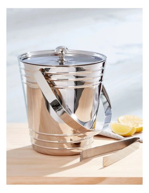 Refresh Stainless Steel Ice Bucket With Tongs -Homeware Haven Shop