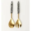 Ferraro Tortoise Salad Server Set Black And White -Homeware Haven Shop 898379290 1 720x928