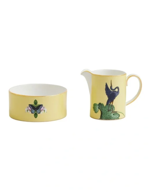 Wedgwood Wonderlust Waterlily Sugar & Creamer Set -Homeware Haven Shop