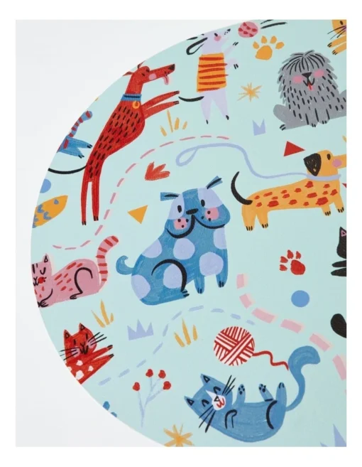 Playful Pets Placemat Set Of 4 In Multi -Homeware Haven Shop