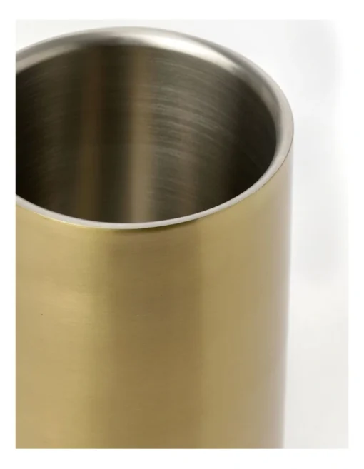 Heritage Gatsby Polished Wine Cooler In Gold -Homeware Haven Shop