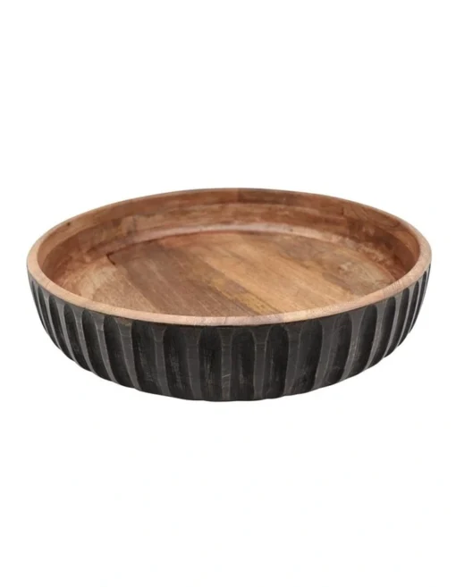 Serengeti Engraved Large Black Bowl D42.5xh11.5cm Black -Homeware Haven Shop
