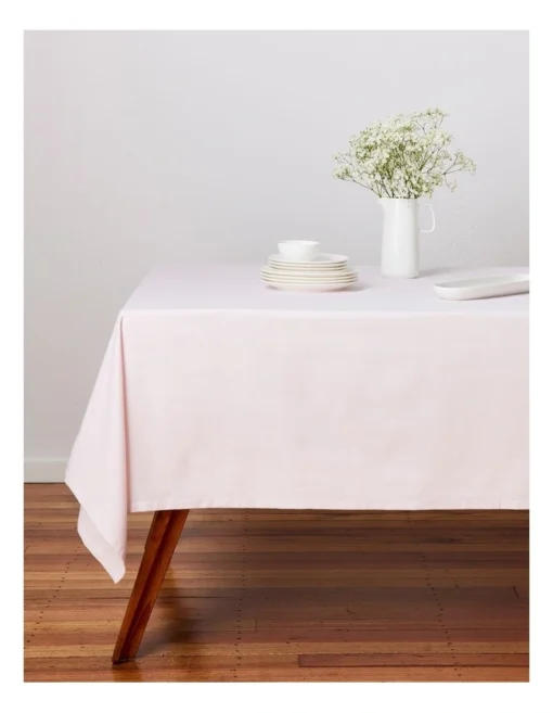 Maxwell & Williams Cotton Classics Rectangular Tablecloth 230x150cm Shell -Homeware Haven Shop