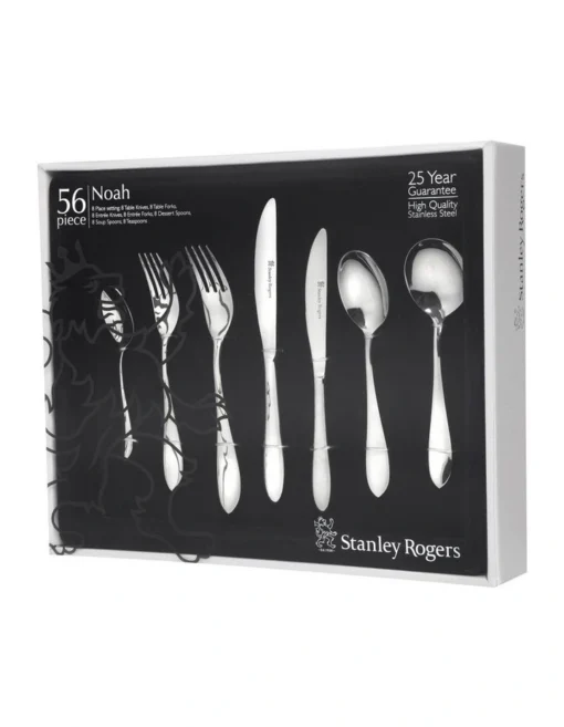 Noah 56 Piece Cutlery Set In Silver -Homeware Haven Shop