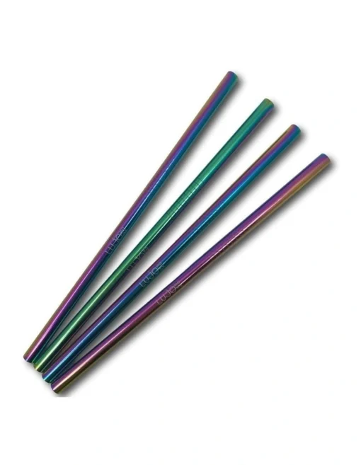 Short Straight Straws Cocktail In Rainbow -Homeware Haven Shop
