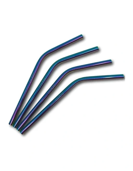Short Bent Straws Cocktail In Rainbow -Homeware Haven Shop