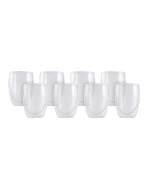 Maxwell & Williams Blend Double Wall Cup 350ML Set Of 8 Gift Boxed -Homeware Haven Shop