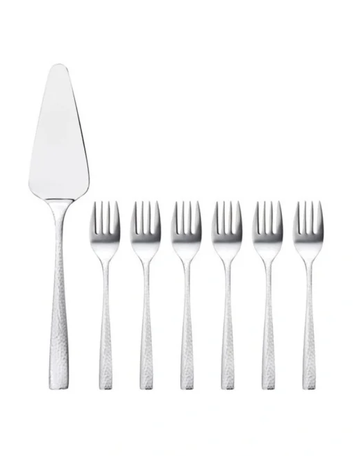 Maxwell & Williams Wayland Cake Server & Fork Set 7 Piece Gift Boxed -Homeware Haven Shop