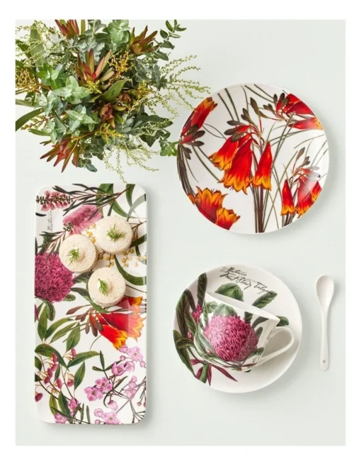 Maxwell & Williams Royal Botanic Gardens Botanica Cup & Saucer 450ML Telopea Gift Boxed In Multi -Homeware Haven Shop