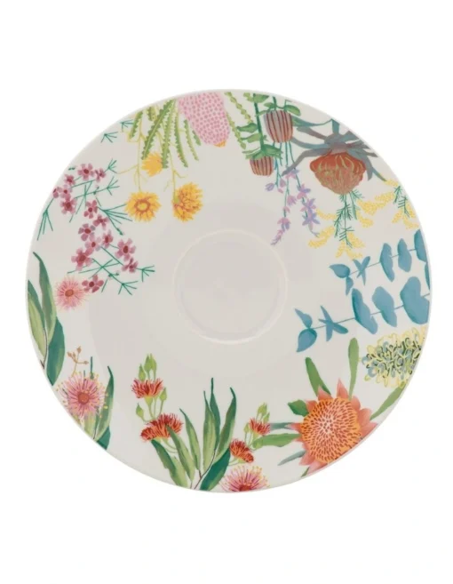 Maxwell & Williams Royal Botanic Gardens Native Blooms Coupe Cup & Saucer 200ML In Multi -Homeware Haven Shop