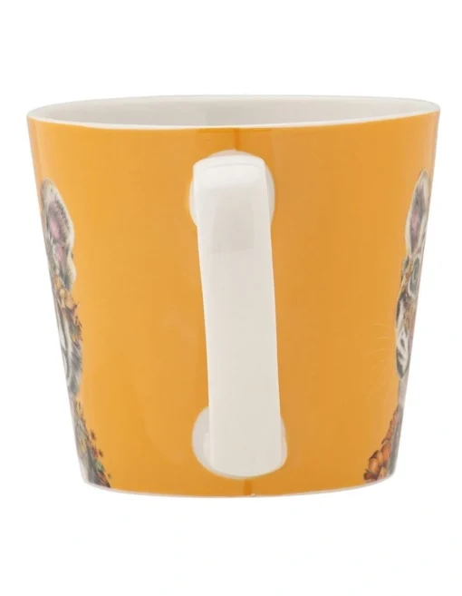 Maxwell & Williams Marini Ferlazzo Wild Planet Mug 370ML Tiger Gift Boxed In Yellow -Homeware Haven Shop