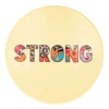 Maxwell & Williams Kasey Rainbow Be Fierce Ceramic Coaster 10cm Strong In Yellow -Homeware Haven Shop 934404130 1 720x928