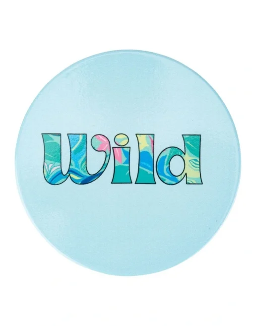 Maxwell & Williams Kasey Rainbow Be Fierce Ceramic Coaster 10cm Wild In Blue -Homeware Haven Shop