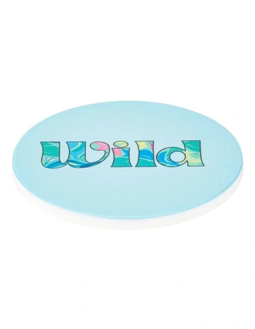 Maxwell & Williams Kasey Rainbow Be Fierce Ceramic Coaster 10cm Wild In Blue -Homeware Haven Shop
