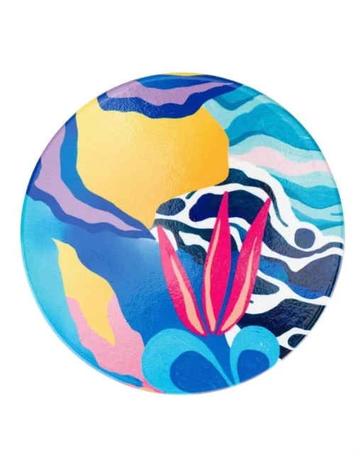 Maxwell & Williams Kasey Rainbow Be Fierce Ceramic Coaster Blue Amazonia 10cm In Multi -Homeware Haven Shop