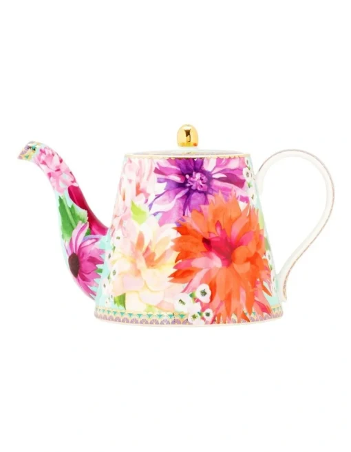 Maxwell & Williams Teas & C's Dahlia Daze Teapot With Infuser 1L Gift Boxed In Multi -Homeware Haven Shop