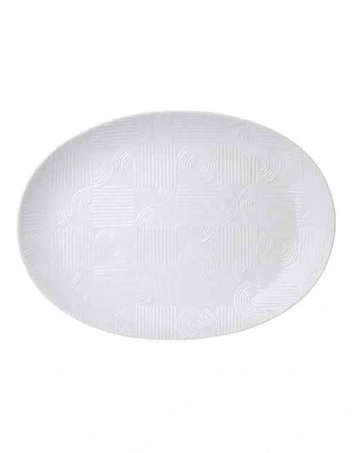 Maxwell & Williams Arc Oval Platter 41x30cm Gift Boxed In White -Homeware Haven Shop