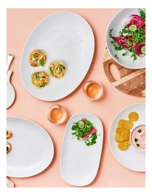Maxwell & Williams Arc Oval Platter 41x30cm Gift Boxed In White -Homeware Haven Shop