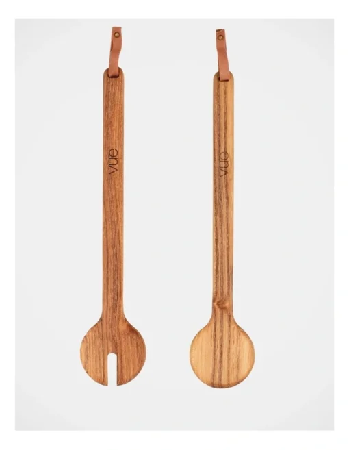 Entertaining Salad Servers 29cm In Teak -Homeware Haven Shop