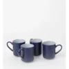 Halo Mug Set Of 4 In Dark Blue -Homeware Haven Shop 936543160 1 720x928