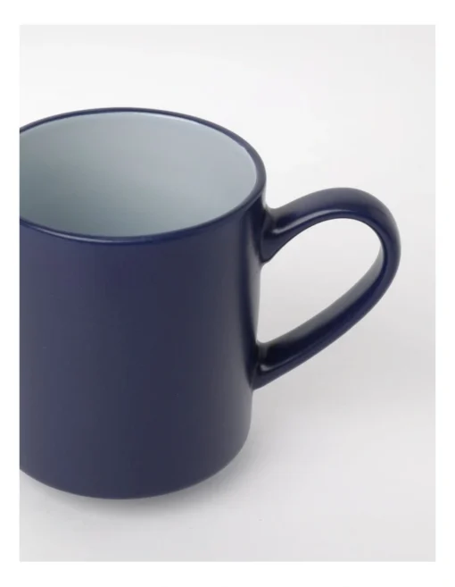 Halo Mug Set Of 4 In Dark Blue -Homeware Haven Shop