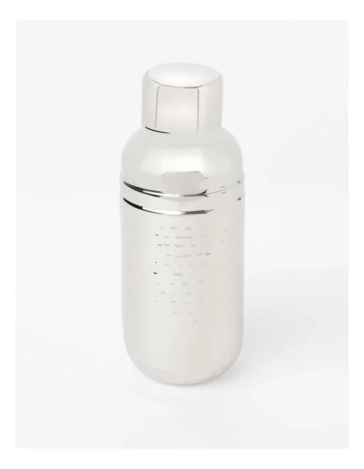 Alpha Hammered Cocktail Shaker In Silver -Homeware Haven Shop